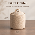 Selvrina™ Sculptural Storage Jar – Modern Artistic Home Accent