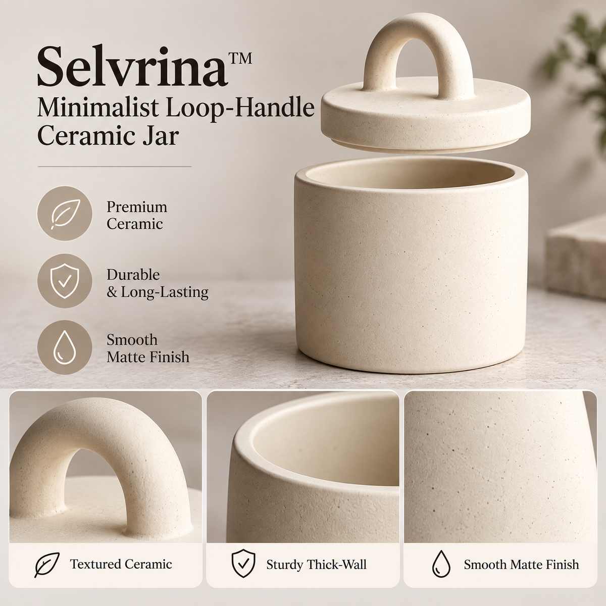 Selvrina™ Sculptural Decorative Sculpture – Modern Organic Art Accent