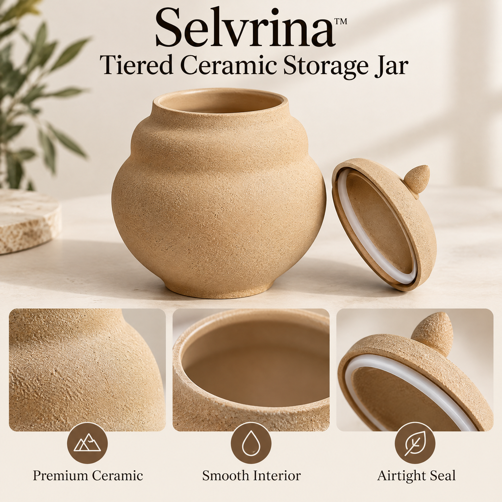 Selvrina™ Sculptural Decorative Vessel – Organic Modern Home Accent