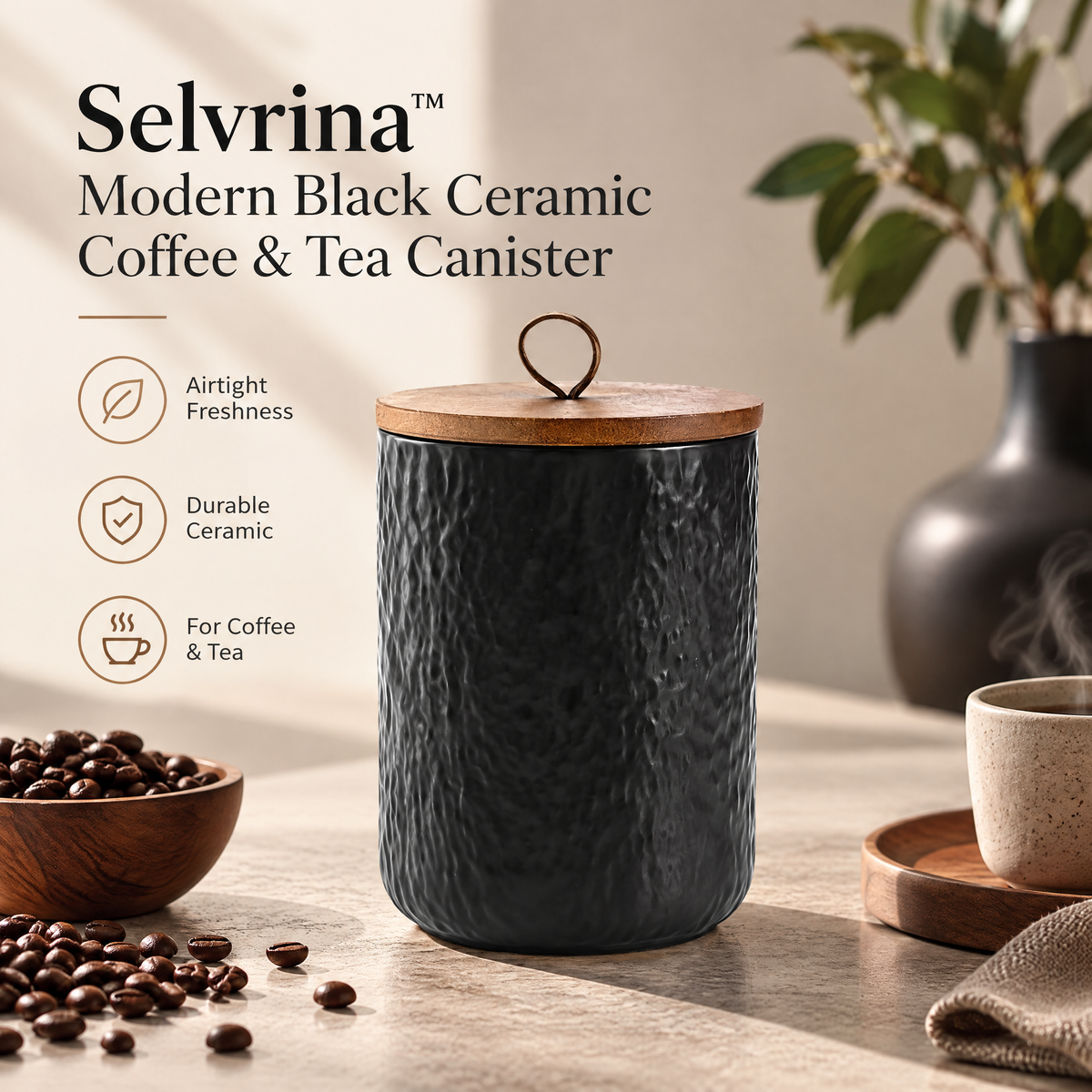 Selvrina™ Sculptural Decorative Art Piece – Modern Organic Home Accent