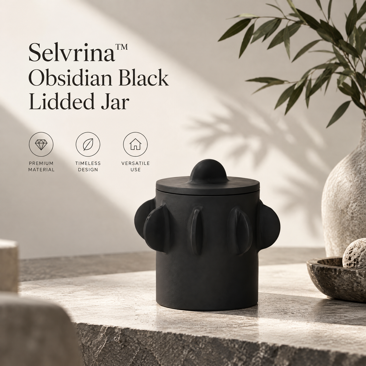 Selvrina™ Sculptural Decorative Object – Modern Organic Statement Accent