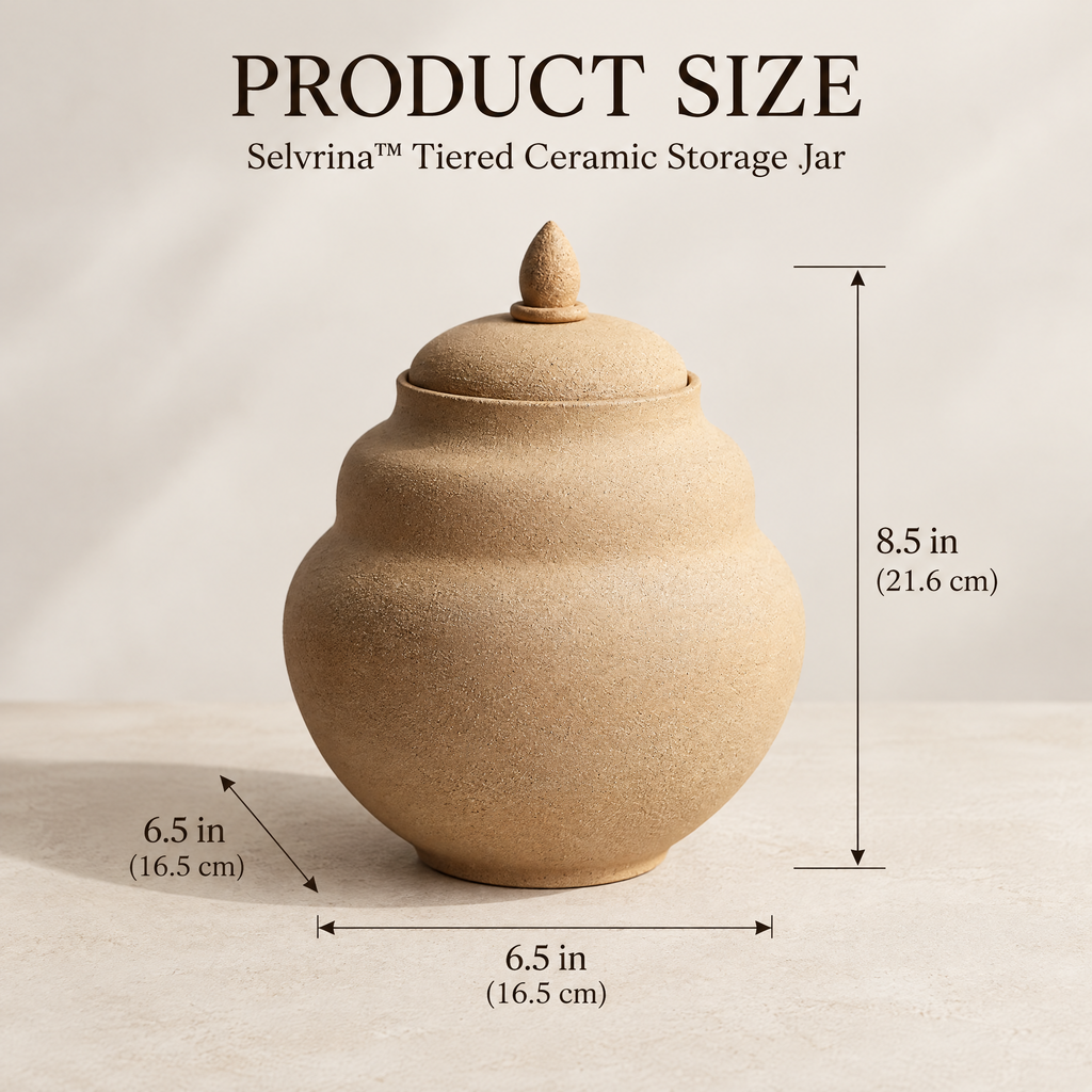 Selvrina™ Sculptural Decorative Vessel – Organic Modern Home Accent