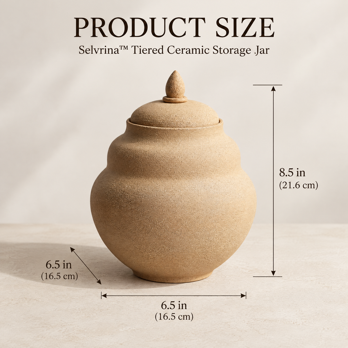 Selvrina™ Sculptural Decorative Vessel – Organic Modern Home Accent