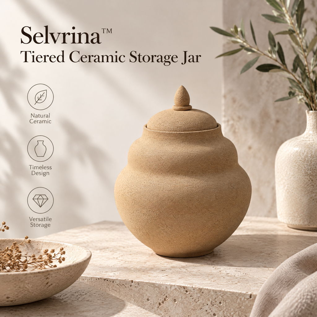 Selvrina™ Sculptural Decorative Vessel – Organic Modern Home Accent