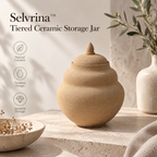 Selvrina™ Sculptural Decorative Vessel – Organic Modern Home Accent