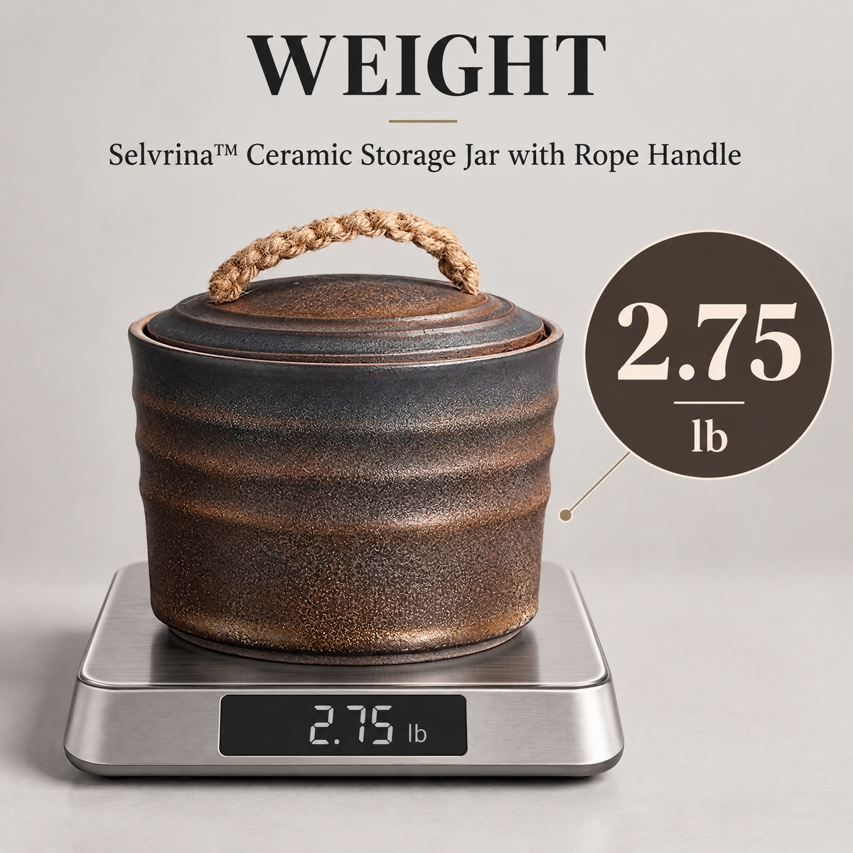 Selvrina™ Sculptural Decorative Vessel – Modern Organic Home Accent