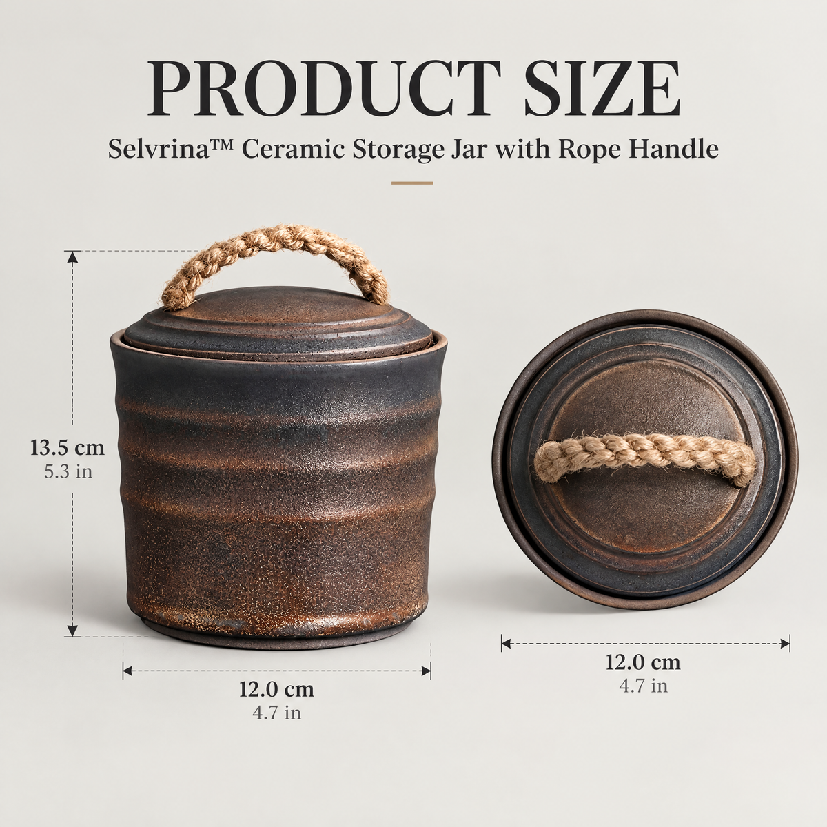 Selvrina™ Sculptural Decorative Vessel – Modern Organic Home Accent