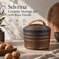 Selvrina™ Sculptural Decorative Vessel – Modern Organic Home Accent